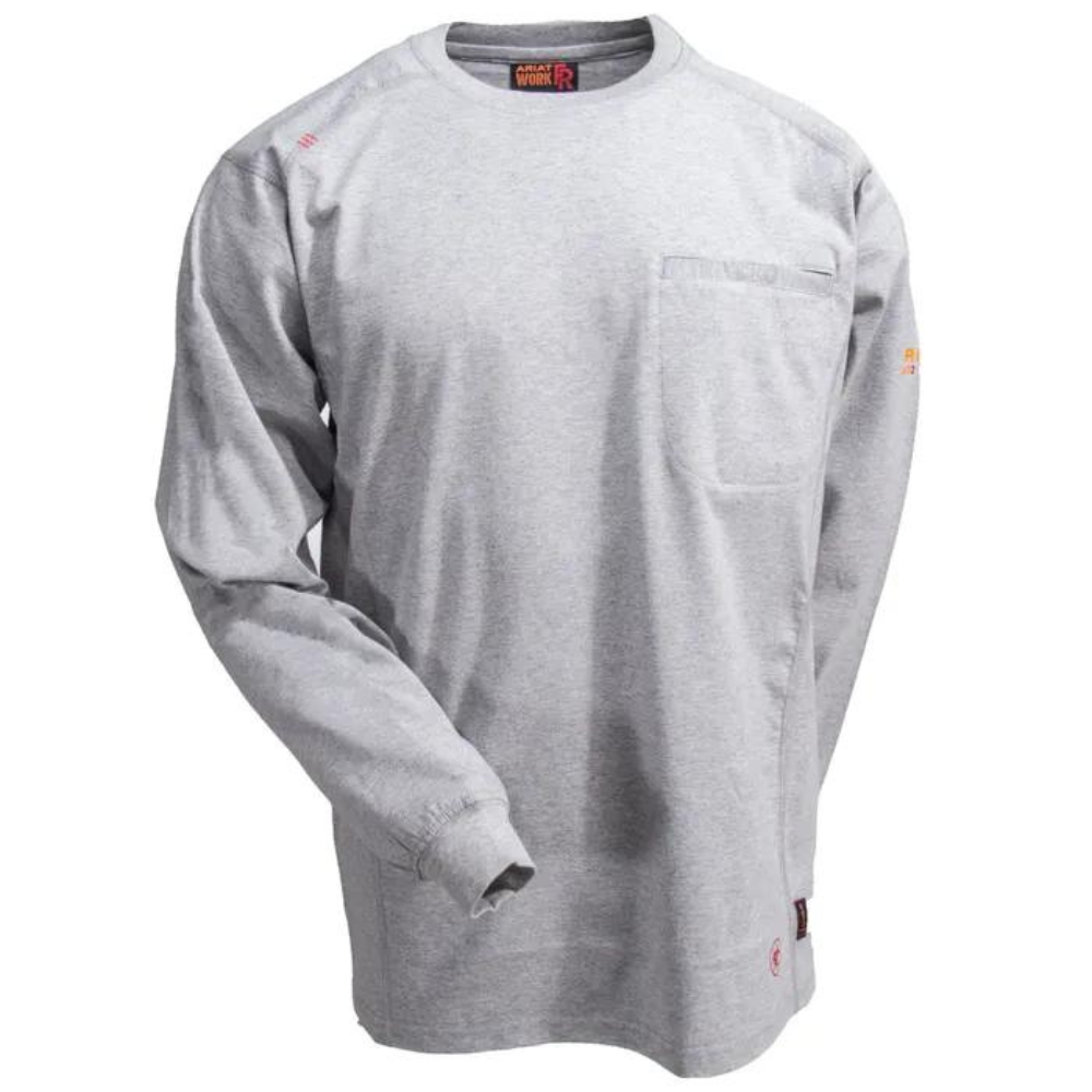 Ariat FR Air Crew T-Shirt Silver Fox from Columbia Safety